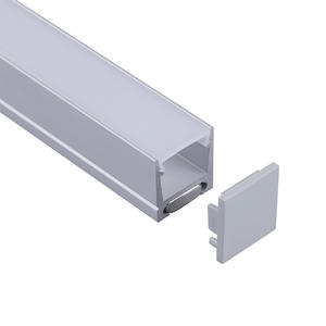 Profils de LED d'aimant d'extrusion de canal de LED personnalisés en forme de U pour étagère de marchandises pour la lumière d'armoire - Product Image 1