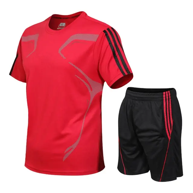 Men's short-sleeved sports shirts jersey football man sport clothes Training Suit Mens Soccer Jerseys Kit