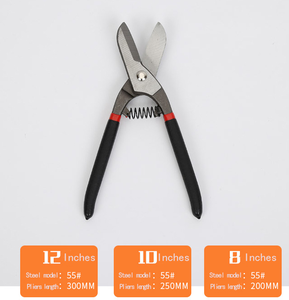 8 pollici 10 pollici 12 pollici commercio all'ingrosso aviation snips stile Tedesco <span class=keywords><strong>lamiera</strong></span> di ferro di latta di metallo forbici - Product Image 4