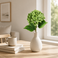 Bunga Hydrangea Sutra Buatan Multi Warna Real Touch yang Elegan untuk Dekorasi Pernikahan, Pesta, dan Rumah