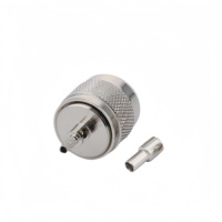 Connecteur coaxial mâle à sertir de type N LMR-100 RG-174 RG-316 RG-178 50 ohms DC-6G RF avec boîtier en laiton