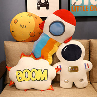 Bantal Mewah Astronot Kreatif Boneka Pria Luar Angkasa Simulasi Roket Mars Mainan Mewah Bantal Tidur Dekorasi Kamar Tidur Anak-anak