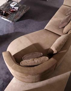 Moderno lujo italiano alto respaldo sofá con promoderno curvo cinturón de jadeíta para Hotel-muebles de sala de estar en apartamentos Villas - Product Image 3