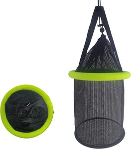<span class=keywords><strong>Panier</strong></span> flottant pour poissons 5GAL/10GAL en maille enduite, pliable, pour le stockage d'appâts vivants pour la pêche au bar et à la truite, kayak et pêche sur glace (B05) - Product Image 1