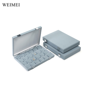 WEIMEI Wholesale Pu <b>Large</b> Capacity Elegant Velvet Jewelry <b>Box</b> Custom Travel Storage for Personalized Watch Ring Earring <b>Gifts</b> - Product Image 2