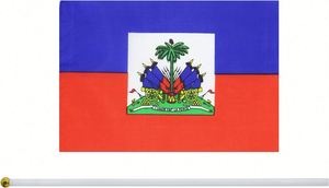 Haiti Products Event Festival High Quality Custom Polyester Haitian Haiti Hand Waving <b>Flag</b> <b>Flags</b> - Product Image 3