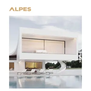 ALPES MIRAGE Design moderno in lega di alluminio porte scorrevoli in vetro finestre e porte interne per l'home Office superficie rifinita