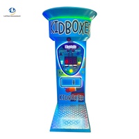 Machine de boxe interactive pour enfants, rembourrée et sécurisée, à monnayeur, avec éclairage LED et notation interactive, pour entraînement sportif en intérieur