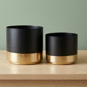 แจกันโลหะทองสำหรับแห้งดอกไม้หม้อ Planters - Product Image 3