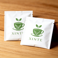 Sachets de thé à prix d'usine, conception personnalisée, doublure en aluminium, sachets scellés trois côtés pour poudre de thé, capsules de vitamines, aliments, lait, aliments pour animaux de compagnie