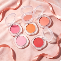Palette de fards à joues pressés véganes haute pigmentation, 8 couleurs, fini mat et scintillant, résistante à l'eau, pour le visage, marque privée