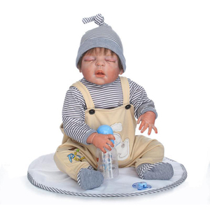 Custom Made OEM Silicone <strong>Reborn</strong> Dolls for Girls Boys Kids Newborn Babies Toys Gift New Design 57cm - Product Image 6