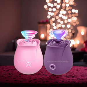 Rose Seksspeeltjesfabriek Groothandel Gloed In De Donkere Lichtgevende Roos Vibrator Vrouwen Seksroos Speelgoed - Product Image 6