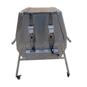 Horno de carbón para kebab, parrilla profesional brasileña para barbacoa con sabor a barbacoa, para cocina exterior, modelo TS-SG-02L, con asador ajustable, perfecto. - Product Image 6