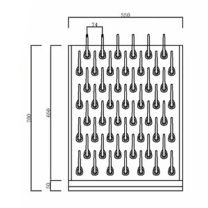 Soporte de goteo personalizable para laboratorio, tendedero de un solo lado doble, ganchos de tablero de clavijas de laboratorio para cristalería - Product Image 2