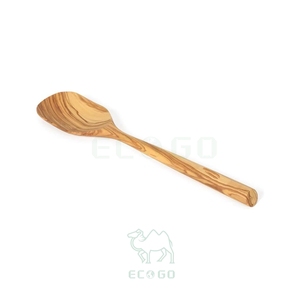 Cuchara de Cocina Ecológica de Madera de Olivo y Bambú, de Alta Calidad, Ligera, Segura para Alimentos, con Color y Logotipo Personalizables, Venta al Por Mayor, Nuevo Estilo - Product Image 1