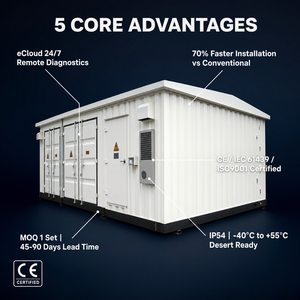 Poste de transformation préassemblé tout-en-un 6kV 35kV, boîtier modulaire prêt à <span class=keywords><strong>l</strong></span>'emploi pour applications photovoltaïques et éoliennes - Product Image 2