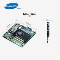 Bilgisayar Anakartı AMD Anakart CPU'lu A6-5357M DDR3 12V 10 USB 2 COM SSD Mini-pcie