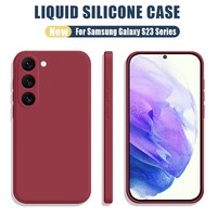 Étui de téléphone de luxe Candy pour Samsung Galaxy A18 A17 A07 S25 S24 A56 A08 A35 A37 A36 S26 FE Coque arrière en silicone liquide souple TPU