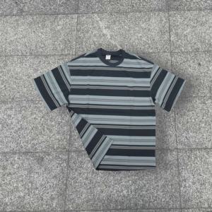 Camisetas de Hombre Vintage a Rayas, 280g, 100% Algodón, Impresión Serigrafiada, Ecológicas, Manga Corta, Talla Grande - Product Image 4