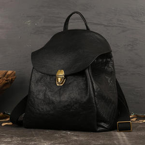 Mochila Andong Retro de Cuero Vacuno Genuino, Bolso de Viaje de Lujo para Mujer, Gran Capacidad, Mochila de Moda Femenina - Product Image 3