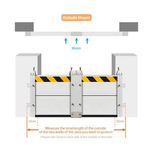 Barrera Contra Inundaciones para Entrada de Vehículos, Garaje y Hogar, Barrera de Protección Contra Inundaciones de Aluminio - Product Image 2