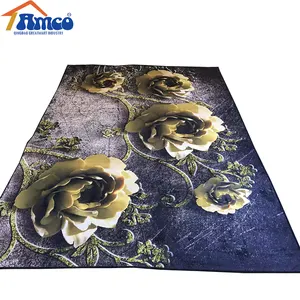 创意欧式 3D 印花地毯走廊门垫防滑浴室地毯吸收水厨房垫/地毯