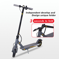 Trottinette électrique V8 350W d'usine d'origine pour adultes, autonomie de 30 km, vitesse de 25 km/h, batterie au lithium 36V 10.5Ah, pliable en alliage d'aluminium