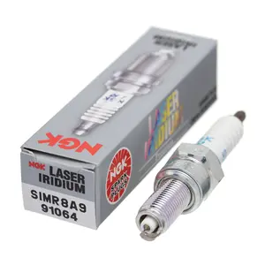 Asli NGK 91064 SIMR8A9 Laser Iridium busi steker dengan sertifikat untuk Honda 300F 300R CBS CBR250 CBR300 CMX300 CRF250L Rebel