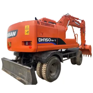 गुणवत्ता प्रतिनिधि ने उन्नत कॉन्फ़िगरेशन के साथ DOOSAN dh150w-7 dx210w-7 पहिएदार उत्खनन बेकहो डिगर का उपयोग किया