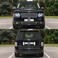 Kit carrosserie compatible avec Range Rover Vogue L322 2005-2012, mise à niveau au design Autobiography : pare-chocs avant, calandre, jupes latérales