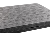 Table de jardin pliante Dreammao 6FT noire, robuste, portable, en plastique et rotin, pour pique-nique et repas en extérieur, facile à transporter, design moderne
