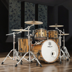 Bộ trống Hailun Yishujia chuyên nghiệp, màu đen trắng, gỗ mun, chất lượng cao, giá rẻ, sản xuất tại nhà máy. - Product Image 6