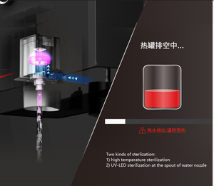 Utilisation commerciale 10 "LCD publicité numérique écran tactile autoportant SS304 électrique chaud froid médias refroidisseur <span class=keywords><strong>et</strong></span> fontaines à boire - Product Image 2