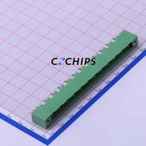 KF2EDGVM-7.62-12P Plug-in Terminal Block Through hole,P=7.62mm Board-to-Board / Socket - Closed Screw Fixing 1x12P 7.62mm - Product Image 1