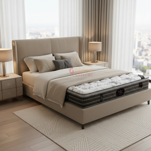 Hypo allergene Comfort Sleep Plush Feeling High-Carbon Pocket Coil Box Top Matratze mit komprimiertem Vakuum paket - Product Image 2