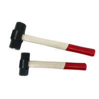Marteau à tête double All Star avec manche en bois, outil durable pour diverses applications de construction
