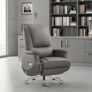 Sillón reclinable eléctrico de cuero de grano completo hecho a mano: mecanismo de elevación eléctrico silencioso para interiores elegantes - Product Image 4