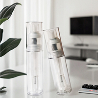 Flacon pulvérisateur rechargeable pour shampoing sec en poudre PET 14ml-60ml, distributeur de poudre à pompe pour talc corporel, logo personnalisé, vente en gros