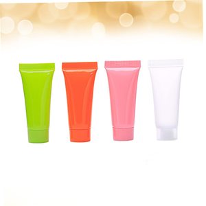 Wholesale 10ml/15ml/20ml Pink Red Transparent <b>Squeeze</b> Tube Lipstick Tubes Clear Round <b>Bottle</b> Custom Logo Screen Printing - Product Image 6