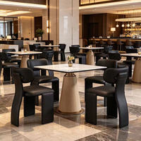 Table à manger ronde en pierre moderne, imperméable, extensible, assemblée pour appartement, villa, hôtel, salle à manger