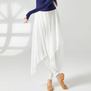 TONGYANG Pantalones de <span class=keywords><strong>baile</strong></span> latino Pantalones de <span class=keywords><strong>baile</strong></span> moderno <span class=keywords><strong>Ropa</strong></span> de entrenamiento de gasa Mujeres Falda de <span class=keywords><strong>baile</strong></span> de ballet Pantalones Falda de columpio clásica - Product Image 4