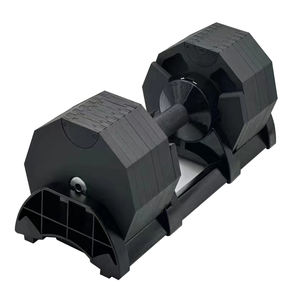 Nouveau design d'électrophorèse décagonale 32Kg 36Kg 80Lb 90Lb poids libres <span class=keywords><strong>Nuobell</strong></span> ensemble d'haltères avec logo personnalisé pour salle de sport - Product Image 1