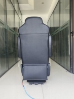 Siège conducteur de camion de luxe à suspension pneumatique en cuir PU imperméable, avec options de chauffage et de ventilation, sièges robustes