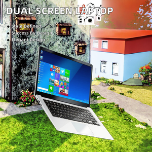 Özel 14.1 inç çift ekran dizüstü bilgisayar 8GB/12GB RAM Intel işlemci İngilizce iş oyun rekabetçi fiyatlı kamera - Product Image 3