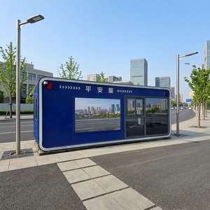Postazione di Sicurezza Integrata in Container Mobile per Campus Scolastici, Cabina <span class=keywords><strong>Compatta</strong></span> per Guardie di Sicurezza per Istituti Educativi - Product Image 2