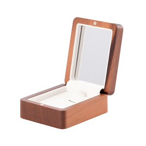 2025 luxe Portable Mini <span class=keywords><strong>boîte</strong></span> à bijoux en bois petit stockage de voyage pour bagues et boucles d'oreilles pour les propositions de <span class=keywords><strong>mariage</strong></span> - Product Image 3