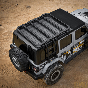 Portaequipajes de Techo de Aluminio Resistente, Color Negro, Piezas de Repuesto para <span class=keywords><strong>Jeep</strong></span> Wrangler JL, No Compatible con el Techo Blando <span class=keywords><strong>Sky</strong></span> One-Touch - Product Image 3
