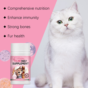 Comprimés à mâcher multivitaminés pour chats, oligo-éléments pour une alimentation équilibrée <span class=keywords><strong>et</strong></span> un soutien immunitaire - Product Image 4