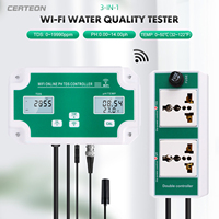 Moniteur d’eau Tuya WiFi IoT 220V pH EC TDS ORP CF température humidité temps réel contrôleur de qualité de l’eau